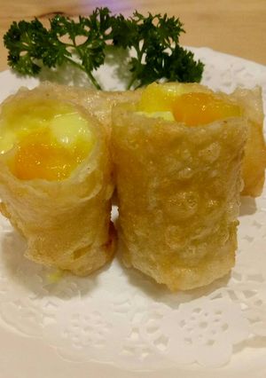 Hình của món Chả giò sầu riêng.