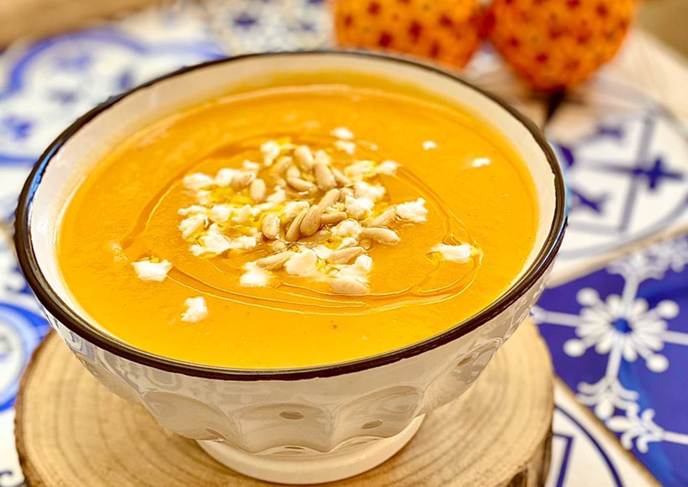 Crema de calabaza con especias