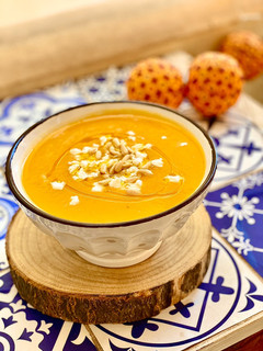 Una foto de Crema de calabaza con especias