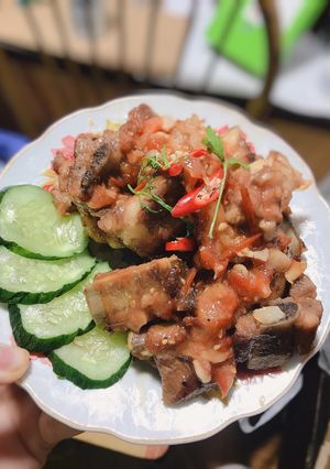 Hình của món Sườn xào chua ngọt ngon đúng điệu.