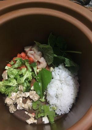 Foto resep MPASI 4⭐️ dengan kaldu ayam kampung😋 #5resepterbaruku