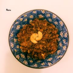 A picture of Green gram halwa.