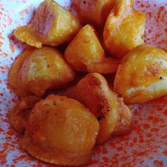 A picture of Viazi karai #themechallenge.