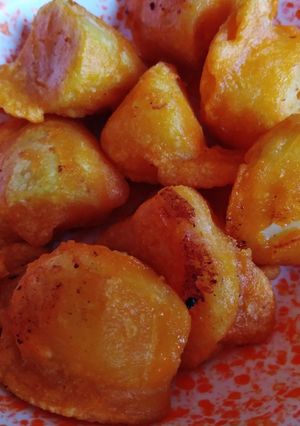 A picture of Viazi karai #themechallenge.