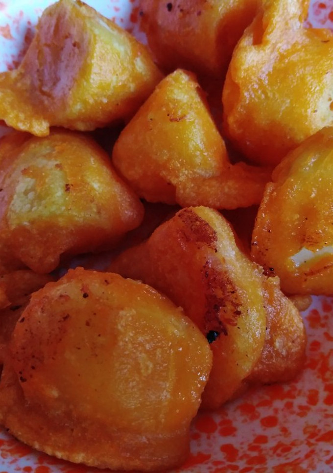 A picture of Viazi karai #themechallenge.