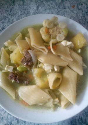 Una foto de Sopa de menestrón