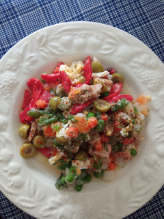 Una foto de Ensalada primavera con vinagreta de orégano