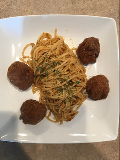 A picture of Suya spice meatballs.
