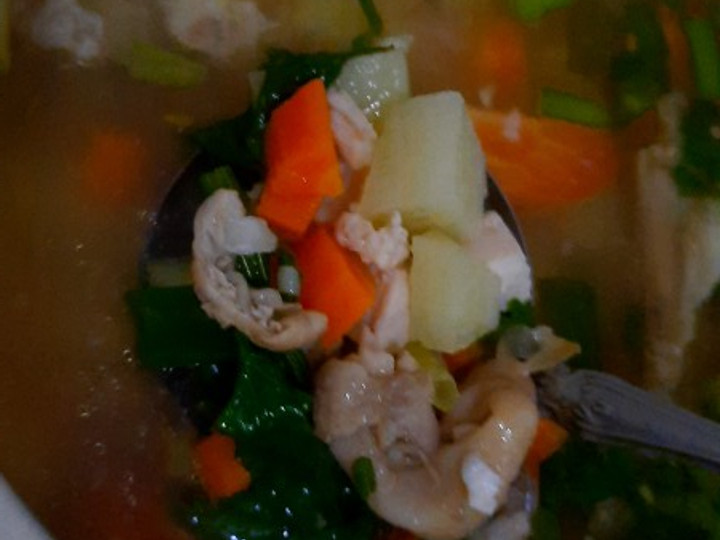 Wajib coba! Bagaimana cara membuat Sayur sop ayam simple ala bundarana (No MSG No bumbu instan) yang lezat