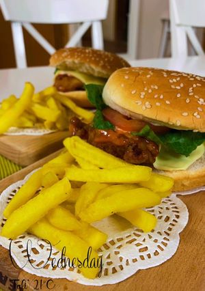 صورة لوصفة برجر صدور الدجاج 🍔