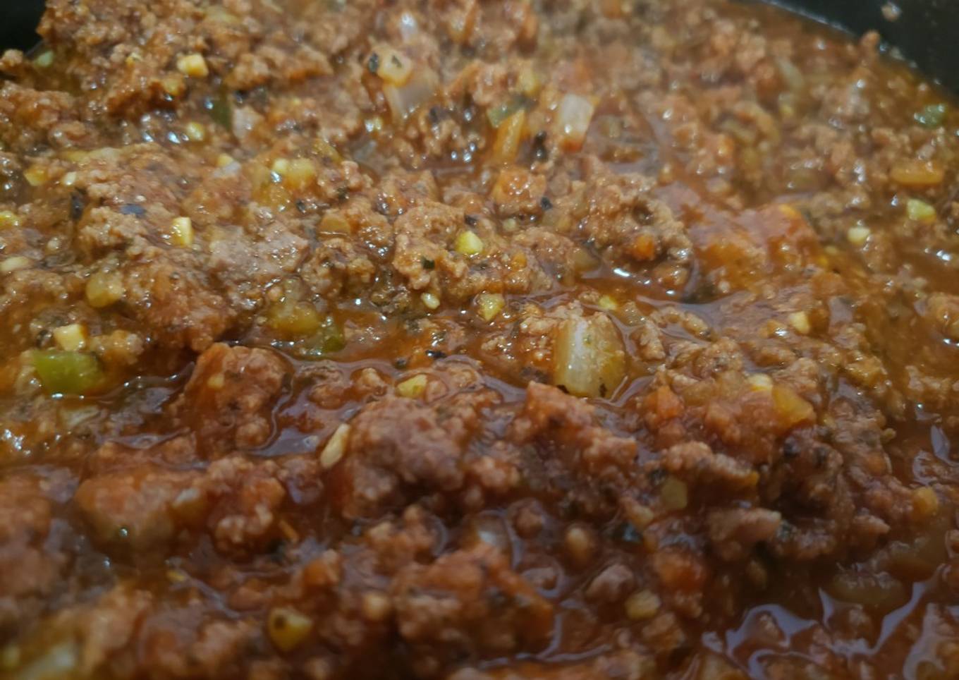 Salsa a la boloñesa para lasagna