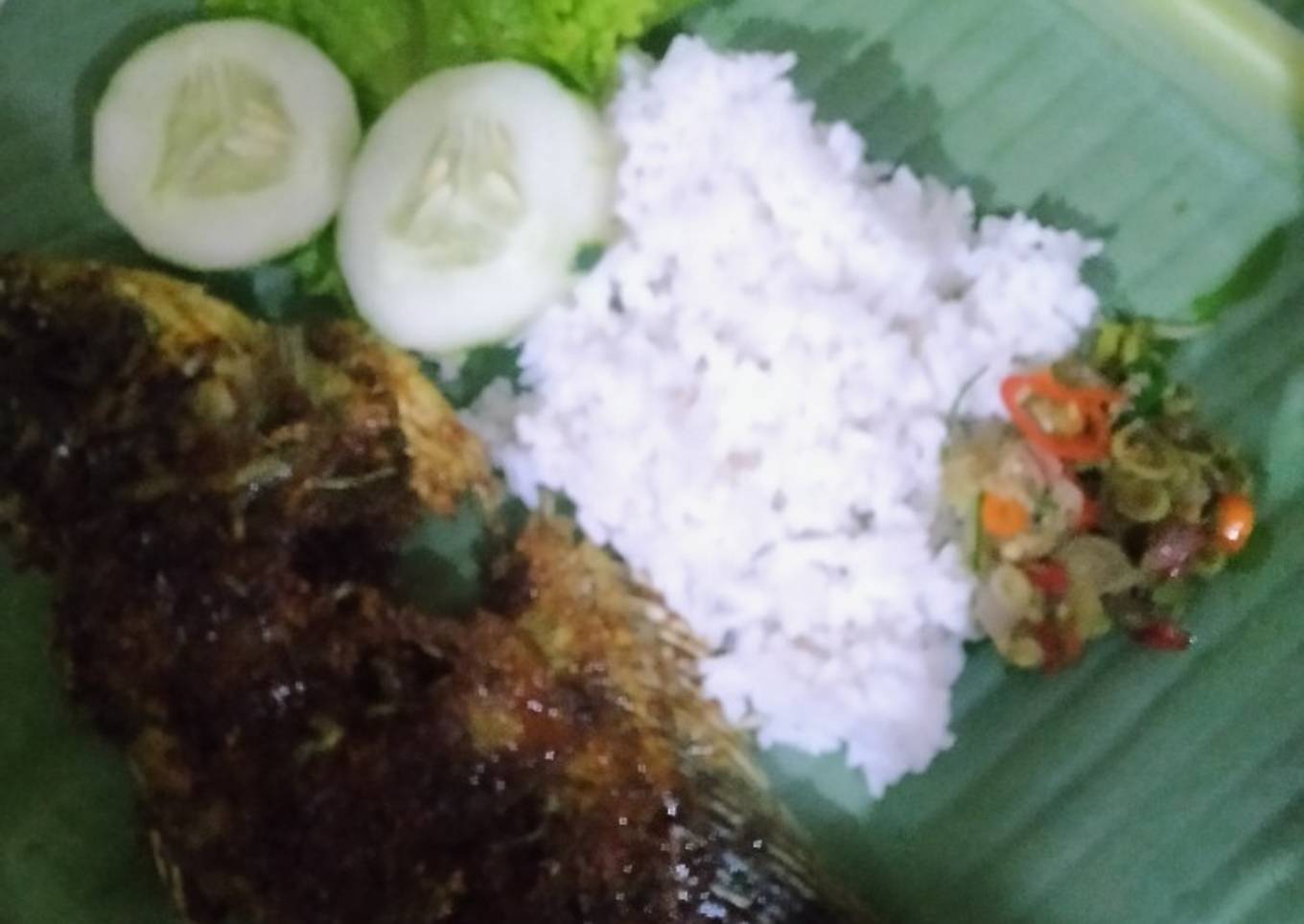 Gurame bakar sambel matah