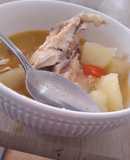 Caldo de Pollo 🍗con Ajo Chilote
