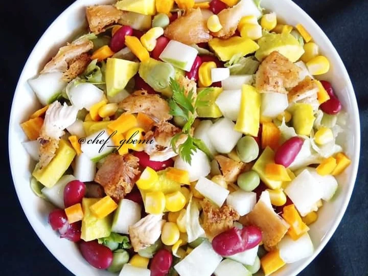 Easy Steps to Make Recipe Vegetables Chicken Salad that is Really Delicious, Really Delicious}