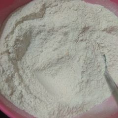 A picture of Homemade idli premix powder.