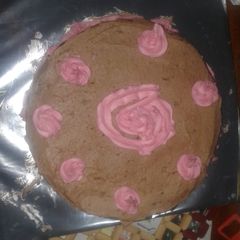 A picture of Chocolate cake frosting.