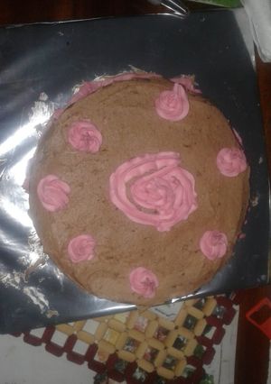 A picture of Chocolate cake frosting.