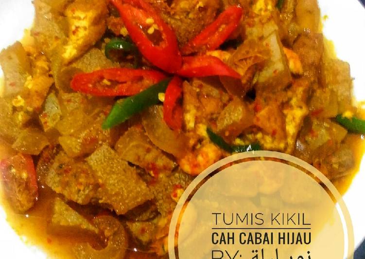 Easiest Way to Make Delicious Tumis Kikil Cah Cabai Hijau