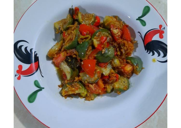 Tumis terong bulat ijo