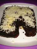 Brownis lembut taburan keju