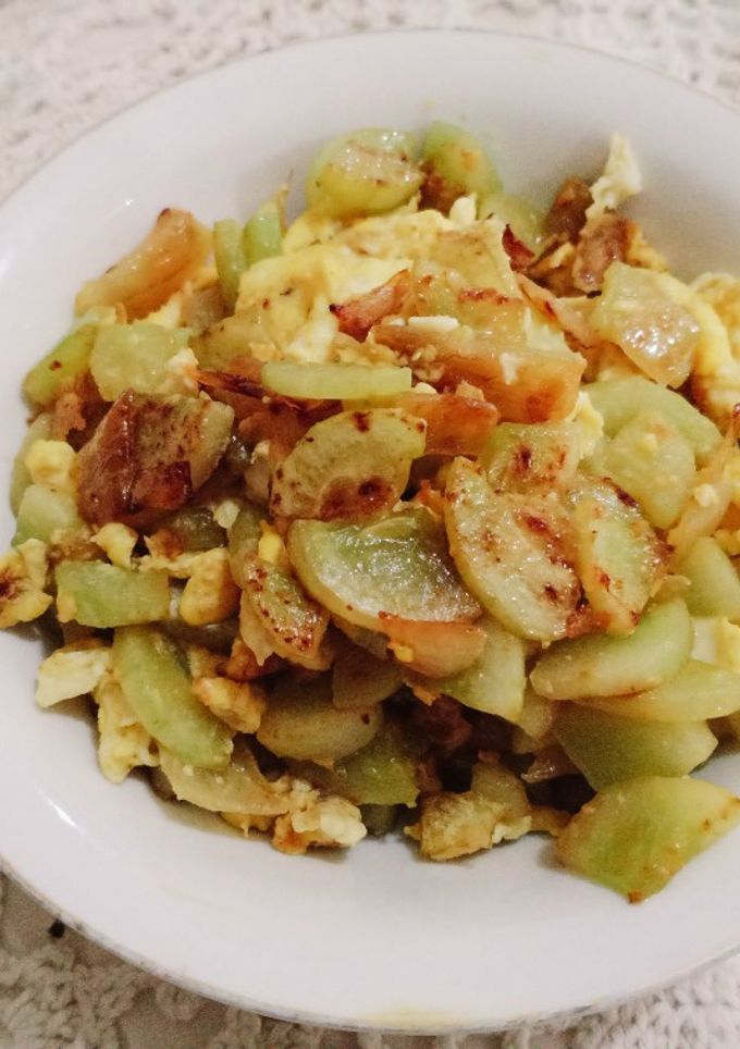 Foto resep Tumis Timun Telur.