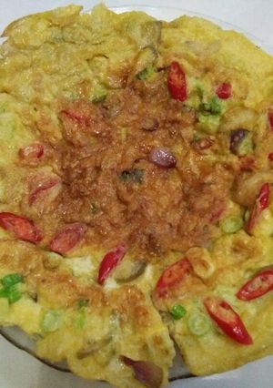 Foto resep Telur dadar sayur
