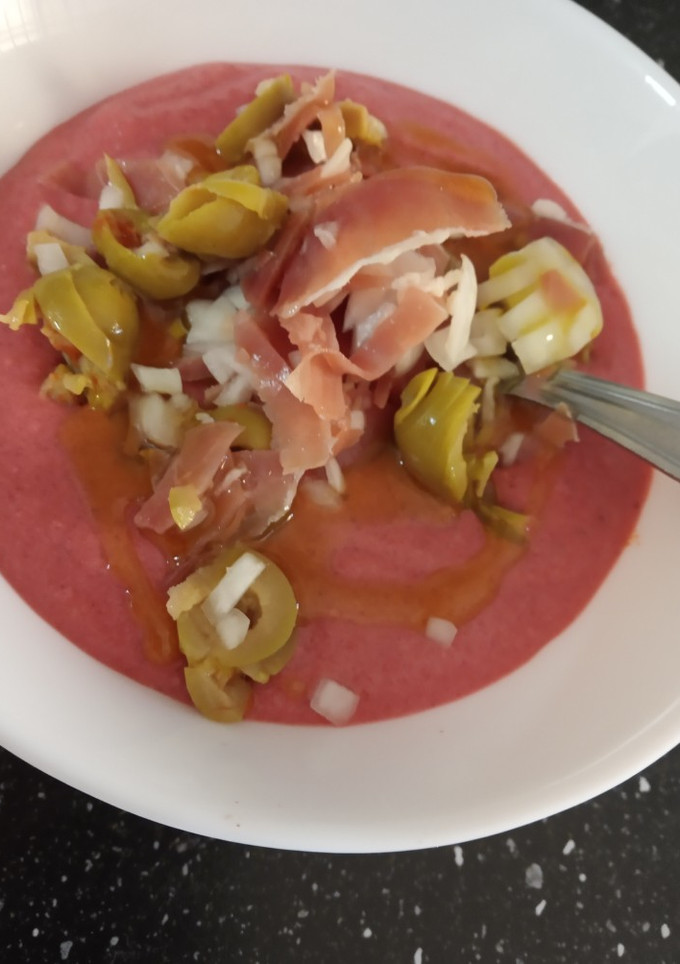 Una foto de Cremita de remolacha