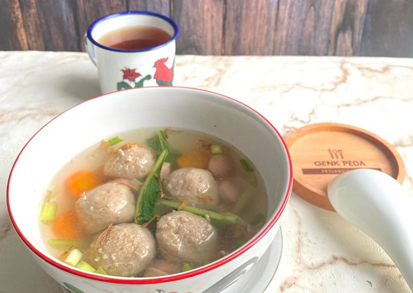 Sop Baso Sawi Hijau
