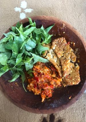 Foto resep Geprek tempe sederhana