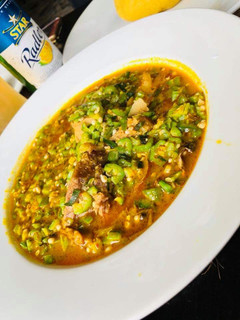 A picture of Okro soup.