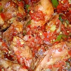 Nigerian pepper chicken A picture of Nigerian pepper chicken.