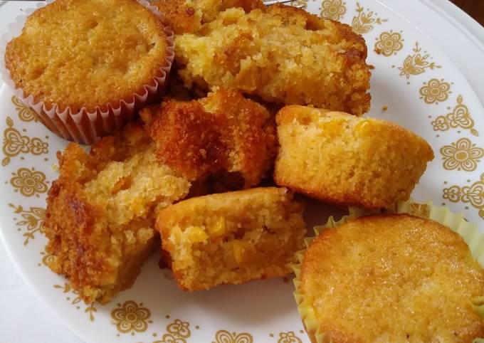 Steps to Prepare Ultimate Easy Sweet Cornbread Muffins