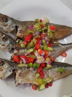 Foto resep Kembung layang goreng sambal dabu-dabu