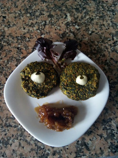 Una foto de Hamburguesas de kale con lentejas