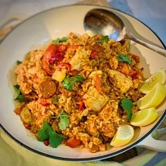 A picture of One Pot Cajun Rice (with or without spice).