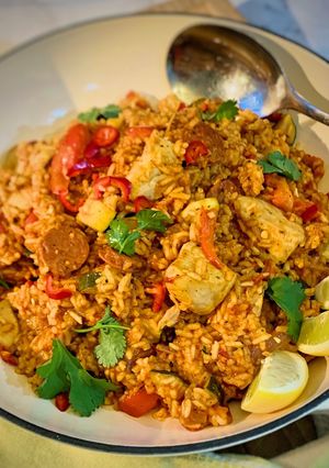 A picture of One Pot Cajun Rice (with or without spice).