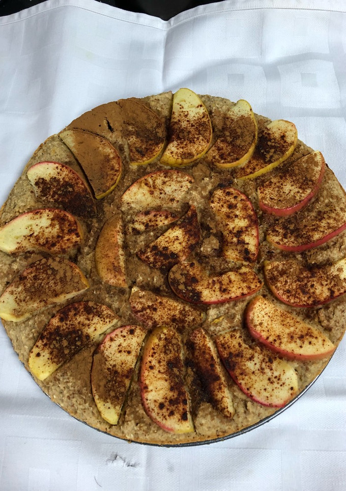Una foto de Tarta de avena y manzanas