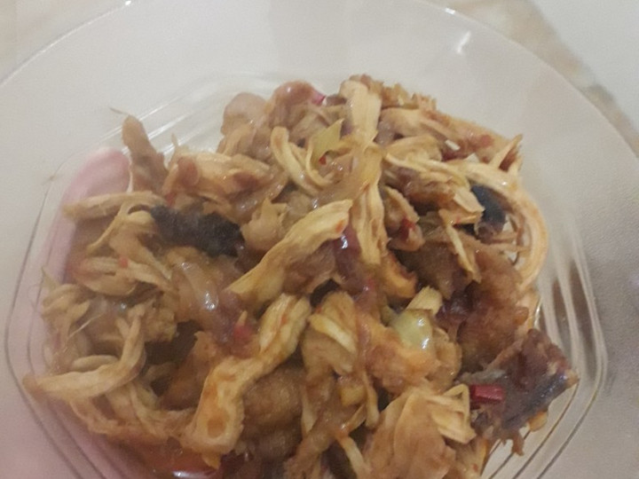 Cara Gampang Menyiapkan Ayam Suwir Pedas Manis, Enak