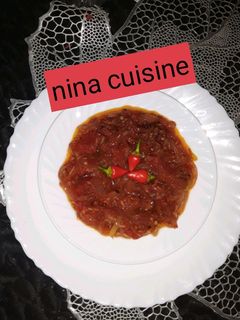 صورة لوصفة فلفل حار 🌶 مع طماطم 🍅