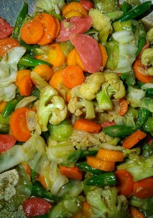 Foto resep Acak warna acak sayur
