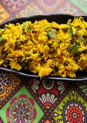A picture of Hara choliya pulao.