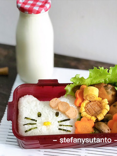 Foto resep Bento Anak Hello Kitty