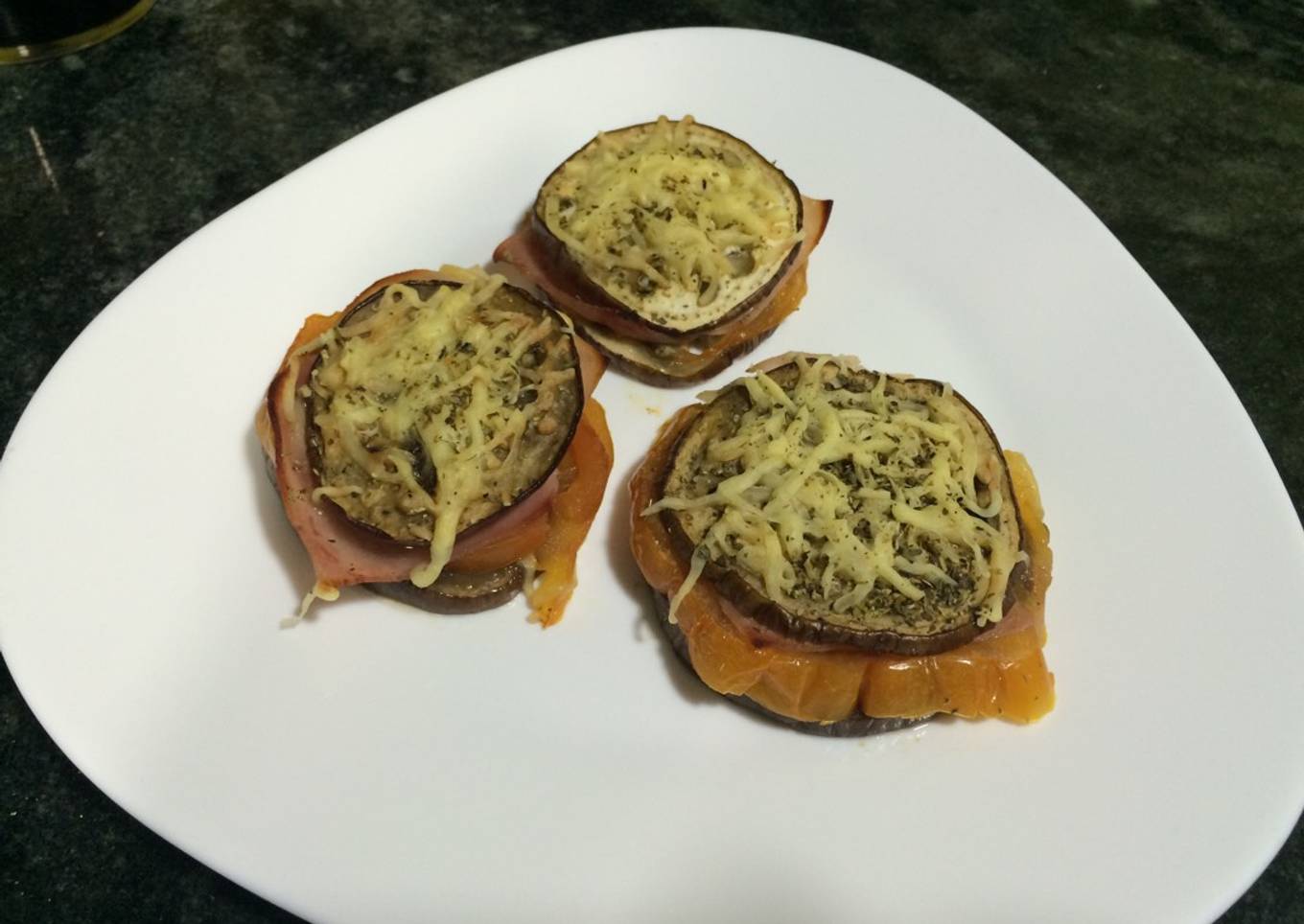 Montaditos de berenjena