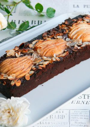 Une photo de Fondant au chocolat à la poire