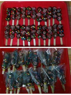 Foto resep Cemilan biskuit eggdrop cokelat