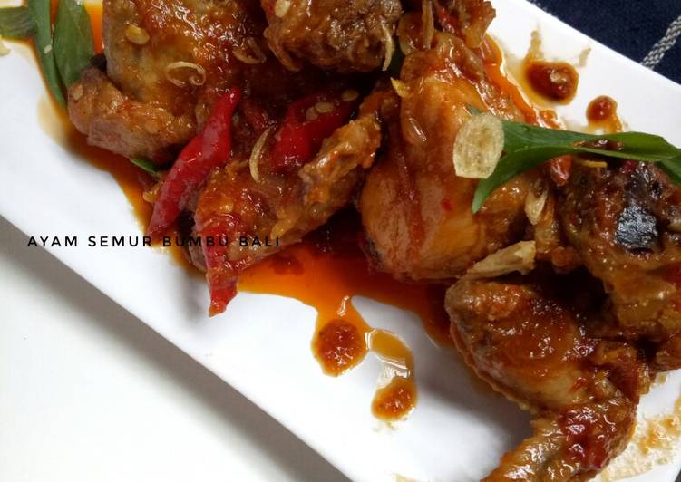 Resep Ayam Semur Bumbu Bali, Lezat Sekali