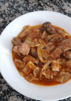 Una foto de Gazpacho Manchego casero