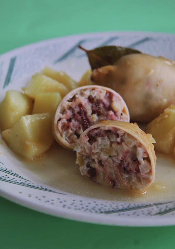 Una foto de Calamares rellenos con patatas