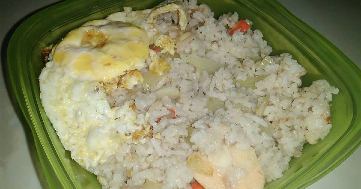  Resep  Nasi goreng  bakso  ikan  dan tuna  pakai rice cooker 