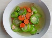 Gambar sayur bening gambas wortel